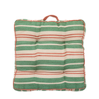 Sina Stripe Woven Floor Cush Green 580x580x100mm