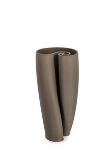 Wazon dekoracyjny BIZZOTTO MAELI H26,5 – taupe, ceramika drukowana 3D