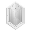 KABINA NEW SOLEO PROSTOKĄTNA U 100x120x195 CZYSTE 6mm ACTIVE SHIELD