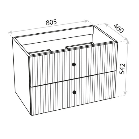 Szafka wisząca Arvada White 800