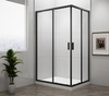 EASY BLACK kabina prysznicowa 900x800mm, szkło czyste