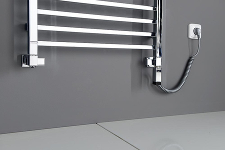 CUBE COMBI zestaw przyłączeniowy, prawy, chrom