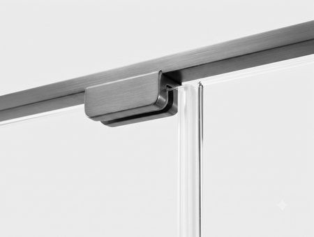 Kabina prysznicowa OXIA GUNMETAL BRUSHED 1D L prostokątna 80x70x200 szkło czyste 8mm Active Shield 2.0