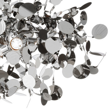 Lampa wisząca MONETTI 40 cm - chrom, dekoracyjna