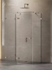 KABINA AVEXA GUNMETAL BRUSHED KWADRATOWA PRZYŚCIENNA P 120x120x200 CZYSTE 6mm ACTIVE SHIELD