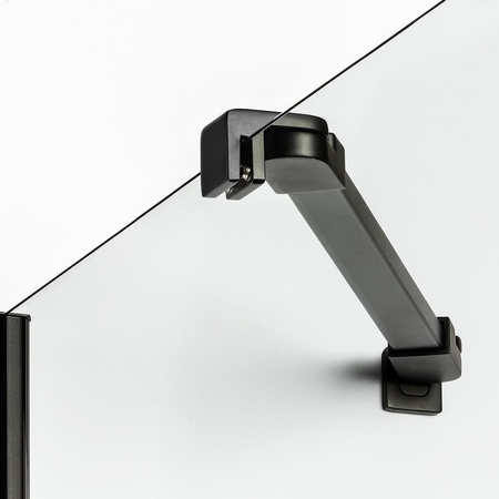 KABINA NEW MERANA BLACK PÓŁOKRĄGŁA U 80x80x195 CZYSTE 6mm ACTIVE SHIELD