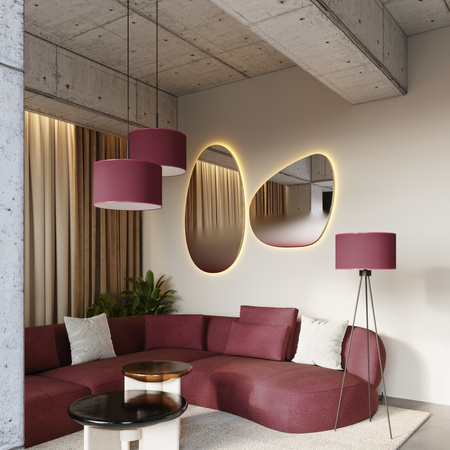 Lampa wisząca NEVIA burgund