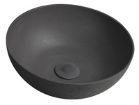 FORMIGO umywalka betonowa nablatowa, średnica 39cm, antracyt mat