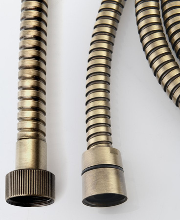 POWERFLEX wąż prysznicowy metalowy, 175cm, brąz