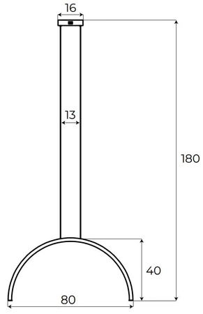 MAXLIGHT P0521 LAMPA WISZĄCA TRIO ARC I BRUSCHED GOLD