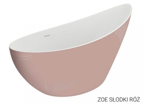 Wanna  wolnostojąca 180x80 ZOE RÓŻ*
