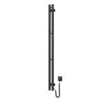 Elektryczny grzejnik łazienkowy Silhouette Quadro 90х1500 Sensor prawa, czarny