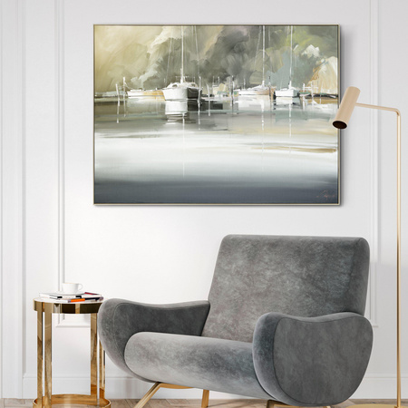 Marina Morning Framed Canvas880x35x1220mm