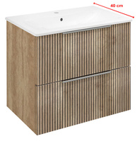 CIRASA szafka pod umywalkę 58x54x39cm, dąb Alabama strip