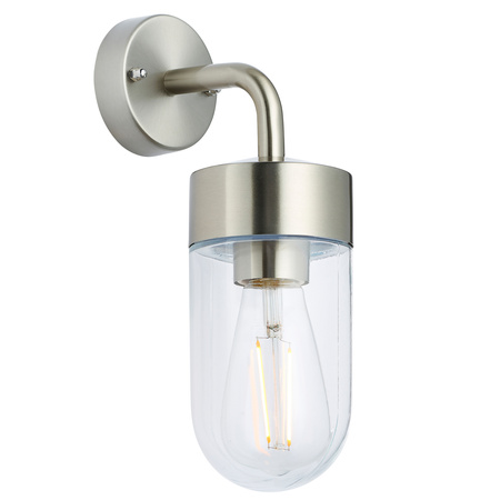 North Wall Light Brushed Steel