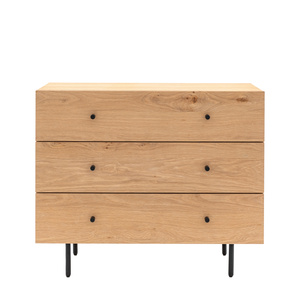 Ashdown 3 Drawer Chest Natural 900x400x750mm