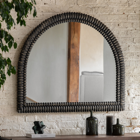 Pimlico Arch Overmantle Black Wash 1200x1000mm