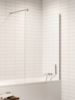 NZ4 Parawan nawannowy NESTA stały U 50x140 szkło czyste 8mm Active Shield 2.0 - wsp. równoległy