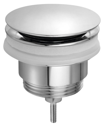 Odpływ umywalkowy 5/4”, klik-klak, duży korek, 10-45mm, chrom