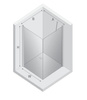 Kabina prysznicowa NEW SOLEO 1D kwadratowa U 70x75x195 szkło czyste 6mm Active Shield 2.0