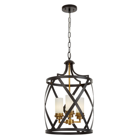LAMPA WISZĄCA LOFT CZARNO-MOSIĘŻNA ASTILA W3