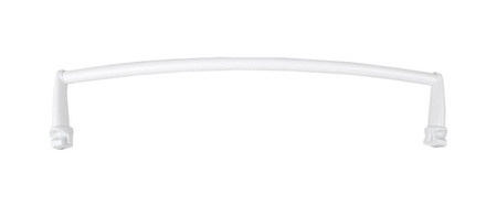 Wieszak na ręczniki na grzejnik, 33cm, obły, biały