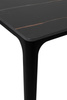 Stół SLIM 140x80 czarny - ceramiczny      marmur, aluminium