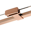 NZ4 Kabina prysznicowa EVENTA COPPER SHINE WALK-IN U 90x200 szkło czyste 8mm Active Shield 2.0