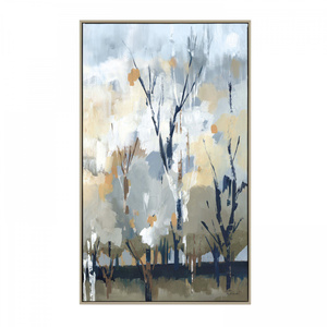 Silver Birch Blues Framed Canvas 670x28x400mm