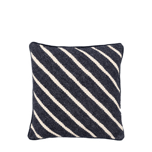 Hemsby Stripe Woven Cushion Ink 450x450mm