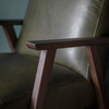 Fotel Neyland Heritage Green Leather