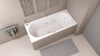 ASTRA B wanna z hydromasażem, 165x75x48cm, Active Hydro-Air, chrom