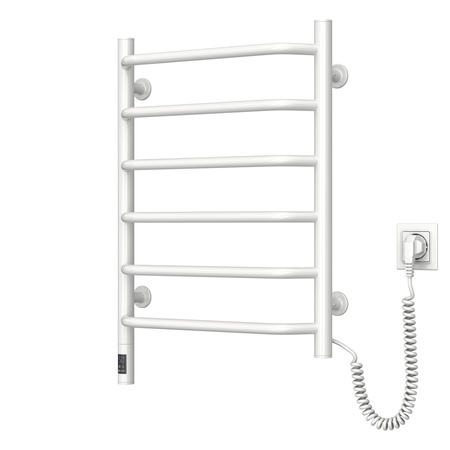 Elektryczny grzejnik łazienkowy BIALY BLUES Sensor 480х600 prawa