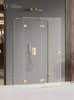 KABINA AVEXA GOLD SHINE PROSTOKĄTNA PRZYŚCIENNA L 80x90x200 CZYSTE 6mm ACTIVE SHIELD