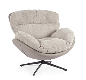 Fotel BIZZOTTO ADINDA – ciemnoszary / taupe