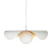 Lampa wisząca ENZO 80 cm - biało złota