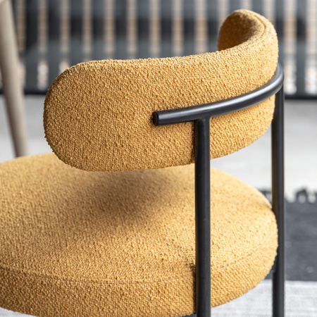 Aveley Dining Chair Ochre (2pk) 525x510x750mm