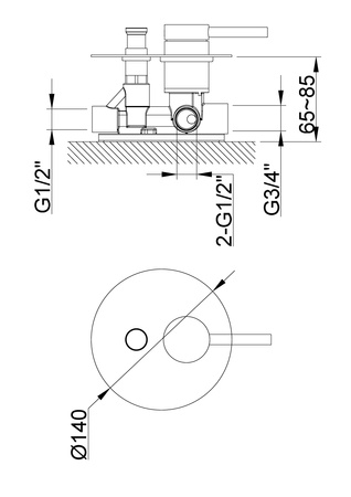 AXEL Chrom zestaw prysznicowy z deszczownicą 25cm i słuchawką