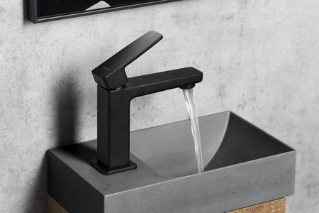 TURSI bateria umywalkowa, czarny mat