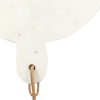 Novi Round Cheese Board White Marble 330x250x15mm