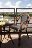 Krzesło ogrodowe CAFE PARIS ARM brązowe rattan