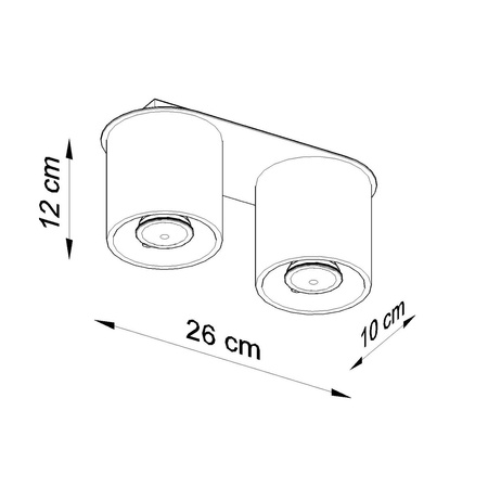 Plafon ORBIS 2 ultramaryna