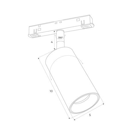 MAXLIGHT M0009Z REFLEKTOR MAGNETYCZNY SYSTEM ZIGBEE 12W 664LM 2700/5000K