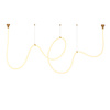 Lampa wisząca SNAKE LED wąż ledowy złota 500 cm