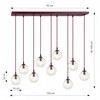 COSMO 9 BURGUNDY TRANSPARENT