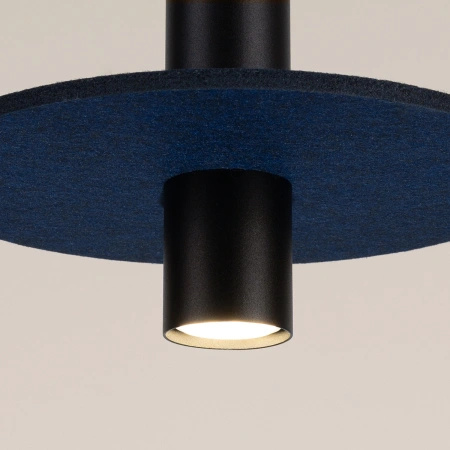 Lampa wisząca PELTA 1 czarna/granatowa