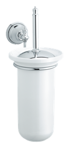 Uchwyt ze szczotką do wc chrom