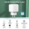 Gniazdo-wtyczka Inteligentna, WiFi, 20A, biala