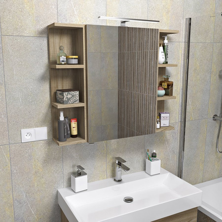 RIWA regał 20x70x15cm, lewa/prawa, sosna rustykalna