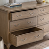 Chic 6 Drawer Chest Weathered 1470x510x827mm